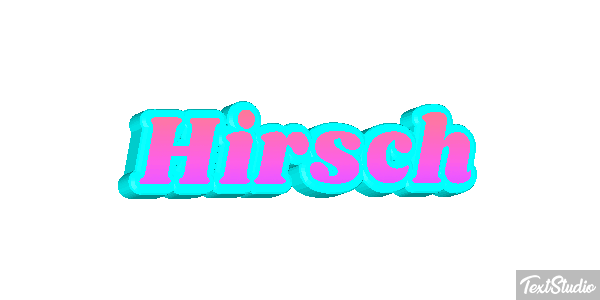 Hirsch Texteffekt