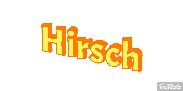 Hirsch Texteffekt