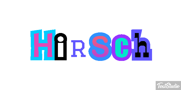 Hirsch Texteffekt