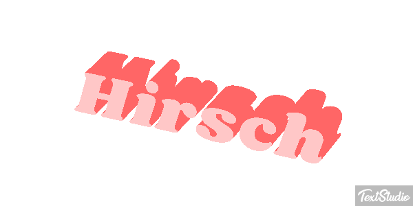 Hirsch Texteffekt
