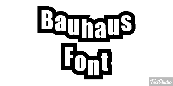 Bauhaus Font Текстовый эффект