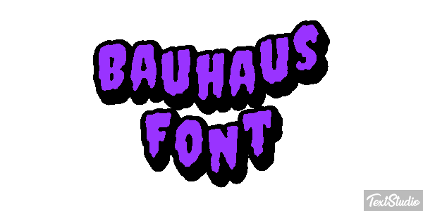 Bauhaus Font Текстовый эффект