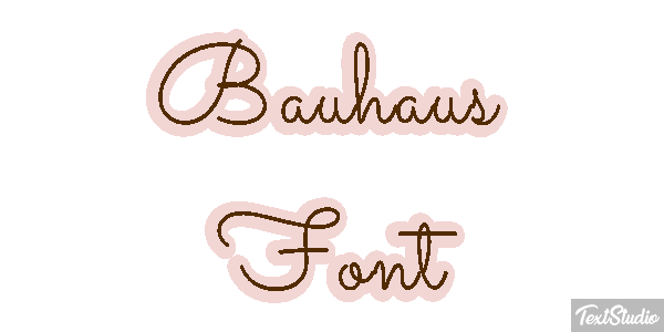 Bauhaus Font Текстовый эффект