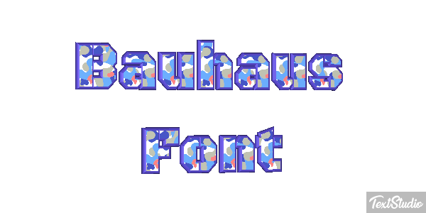 Bauhaus Font Текстовый эффект