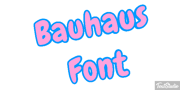 Bauhaus Font Текстовый эффект