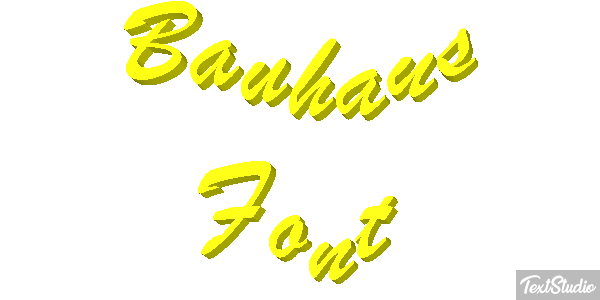 Bauhaus Font Текстовый эффект