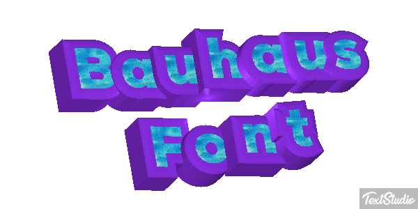 Bauhaus Font Текстовый эффект
