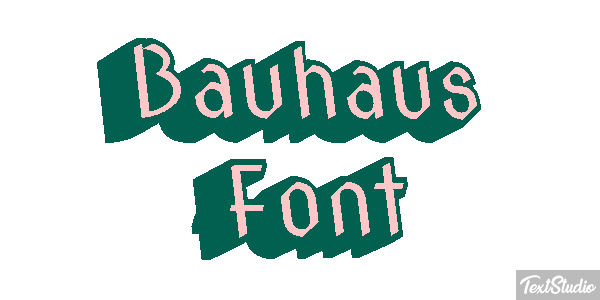 Bauhaus Font Текстовый эффект