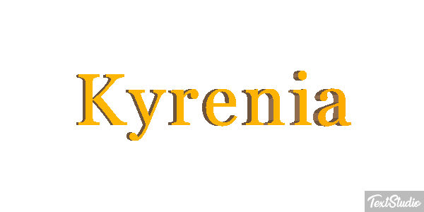 Kyrenia Effetto testo
