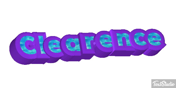 Clearence Text effect