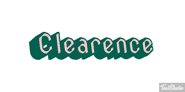 Clearence Text effect