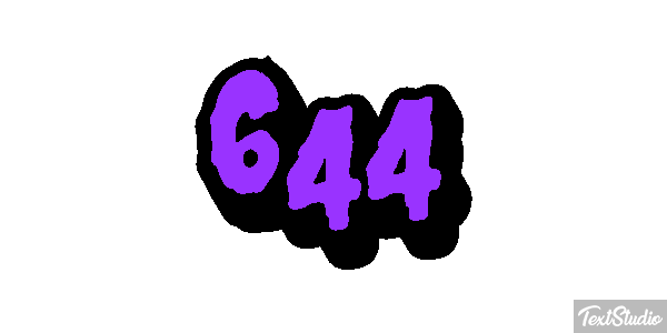 644 Efekt tekstowy