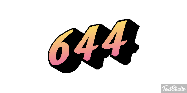 644 Efekt tekstowy