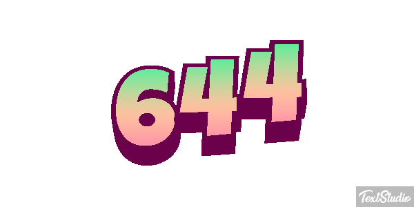 644 Efekt tekstowy