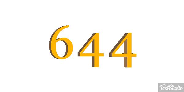 644 Efekt tekstowy