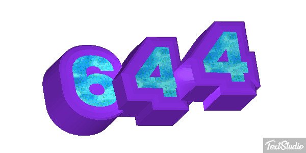 644 Efekt tekstowy