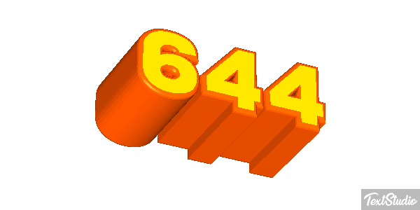 644 Efekt tekstowy