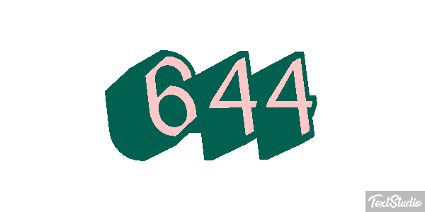 644 Efekt tekstowy