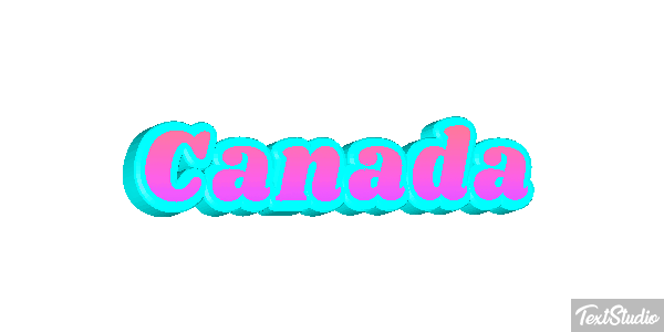 Canada テキスト効果