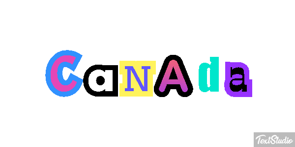 Canada テキスト効果