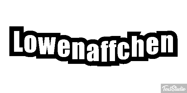 Löwenäffchen Texteffekt