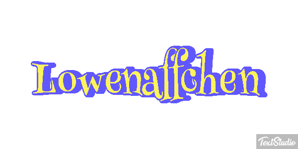 Löwenäffchen Texteffekt