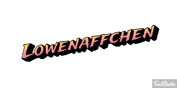 Löwenäffchen Texteffekt