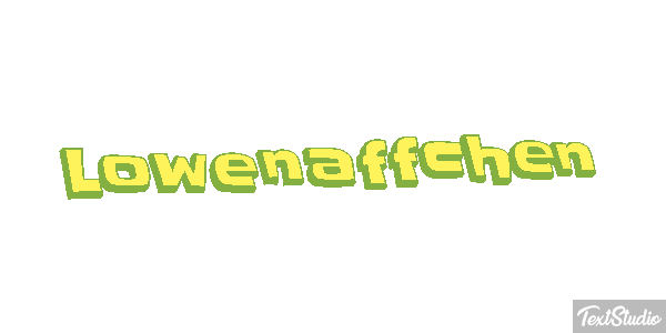 Löwenäffchen Texteffekt