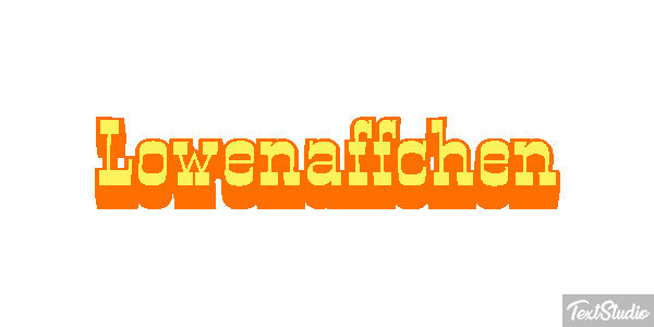 Löwenäffchen Texteffekt