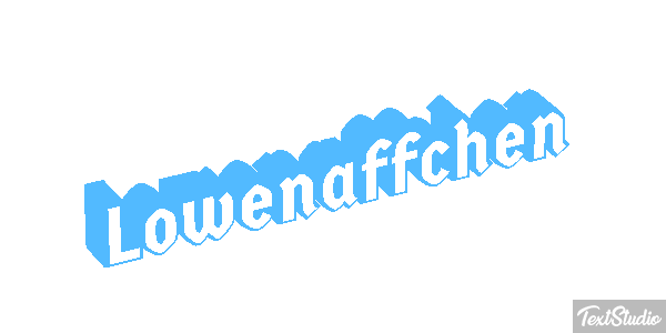 Löwenäffchen Texteffekt