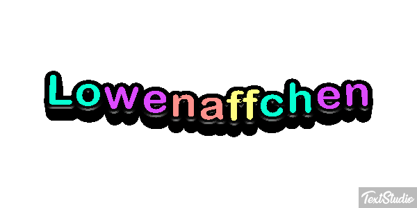 Löwenäffchen Texteffekt
