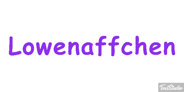 Löwenäffchen Texteffekt