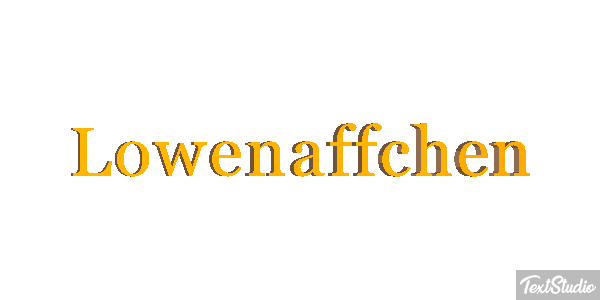 Löwenäffchen Texteffekt