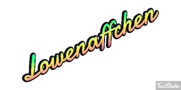 Löwenäffchen Texteffekt