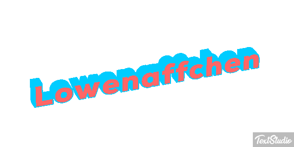 Löwenäffchen Texteffekt