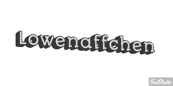Löwenäffchen Texteffekt