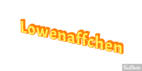 Löwenäffchen Texteffekt