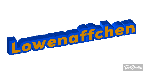 Löwenäffchen Texteffekt
