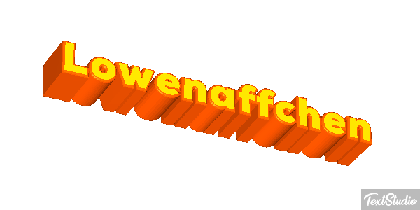 Löwenäffchen Texteffekt