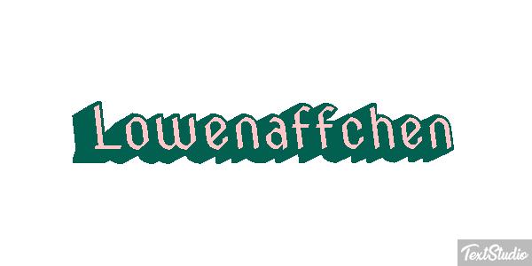 Löwenäffchen Texteffekt