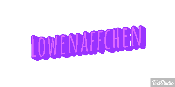Löwenäffchen Texteffekt
