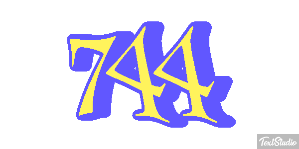 744 Texteffekt