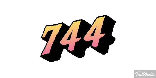 744 Texteffekt