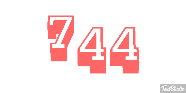 744 Texteffekt