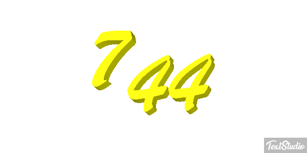 744 Texteffekt