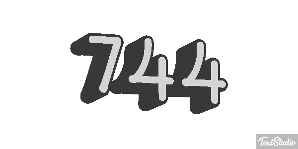 744 Texteffekt