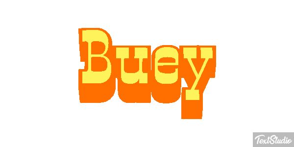 Buey Efecto de texto