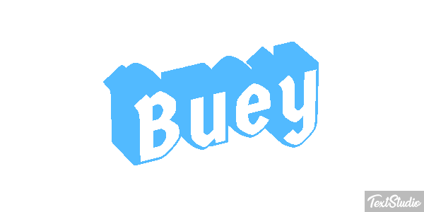 Buey Efecto de texto