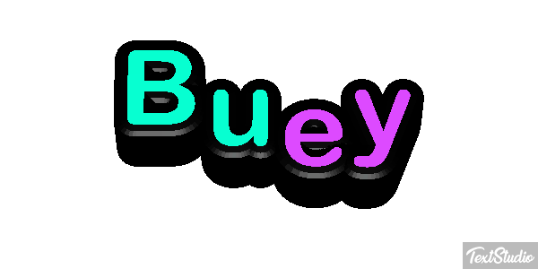 Buey Efecto de texto