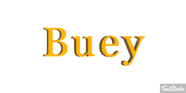 Buey Efecto de texto